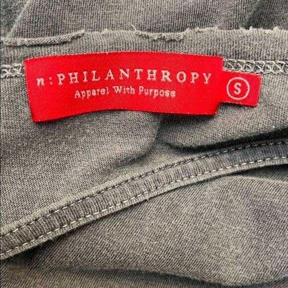 N: Philanthrophy Gray Lori Twist Hem Tank Dress S - Picture 13 of 14